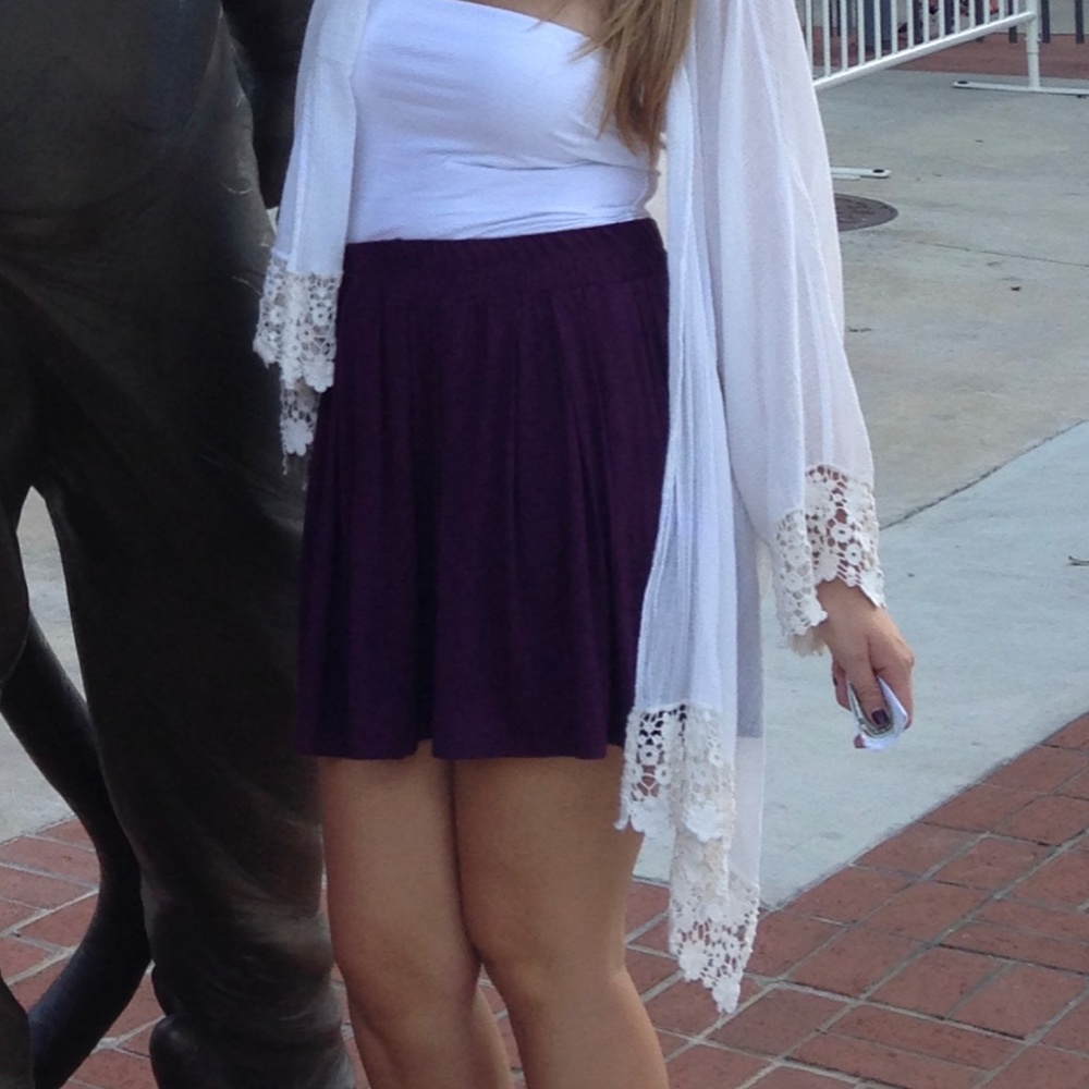 White H&M Basic Strapless Tank